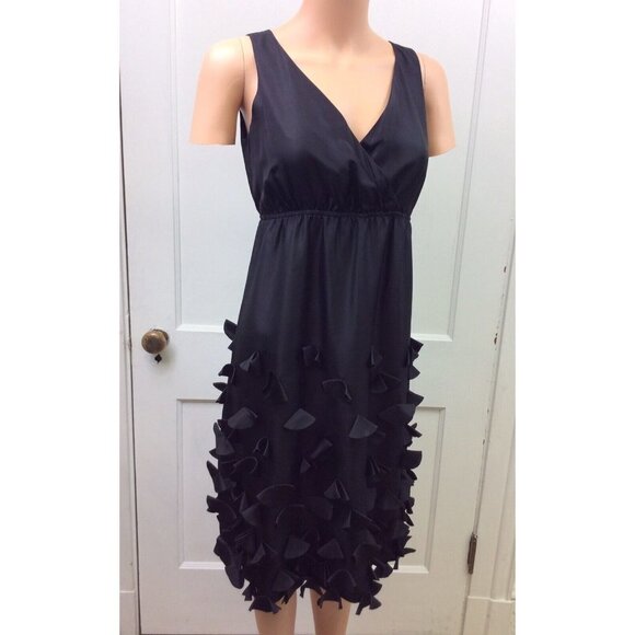 Garnet Hill Silk Dress Sleeveless Womens 4 - Picture 2 of 9